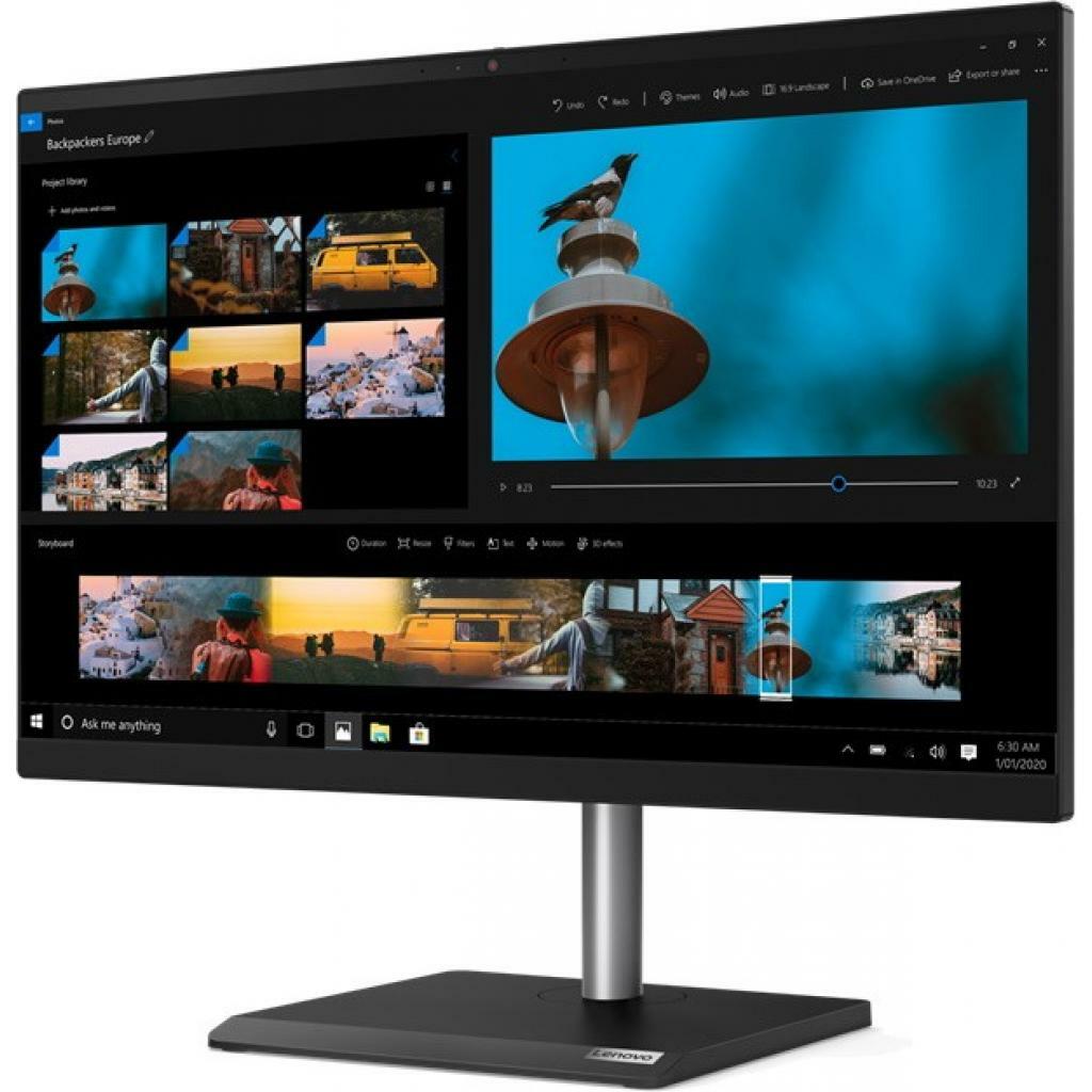 Lenovo V30a-24IML / 23.8" FullHD / Intel Core i3-10110U / 8GB DDR4 / 256GB NVMe / no OS / Black