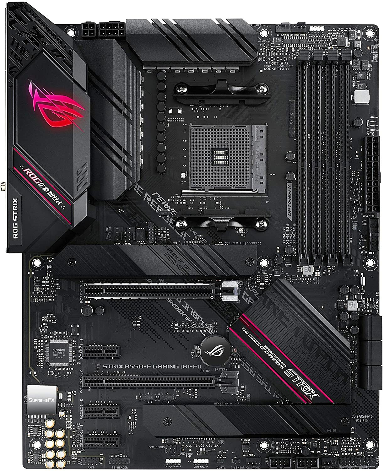 ASUS ROG STRIX B550-F GAMING WI-FI / ATX Socket AM4 Dual 4xDDR4-5100