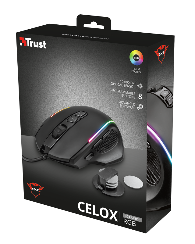 Trust Gaming GXT 165 Celox RGB Mouse /