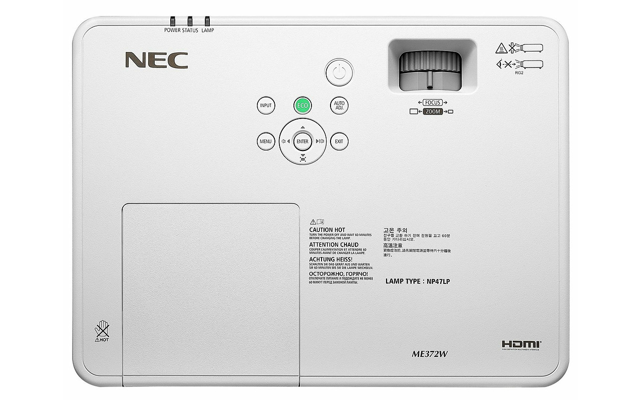 NEC ME372W LCD WXGA 3700Lum /