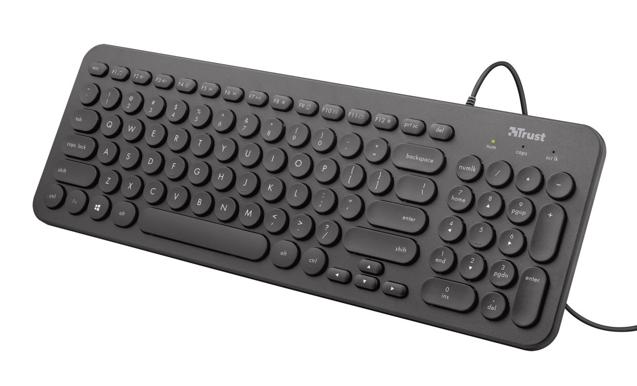 Trust Muto Silent Multimedia Keyboard /