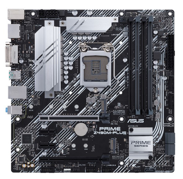 ASUS PRIME Z490M-PLUS / mATX Socket 1200 Dual 4xDDR4-4400