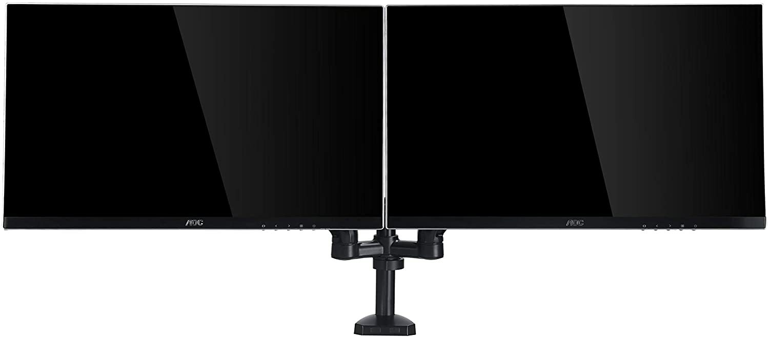 AOC AD110D0 / Arm for 2 monitors 15"-27" / Black