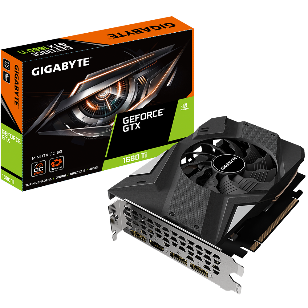 GIGABYTE GeForce GTX1660Ti 6GB GDDR6 mini ITX OC 192bit