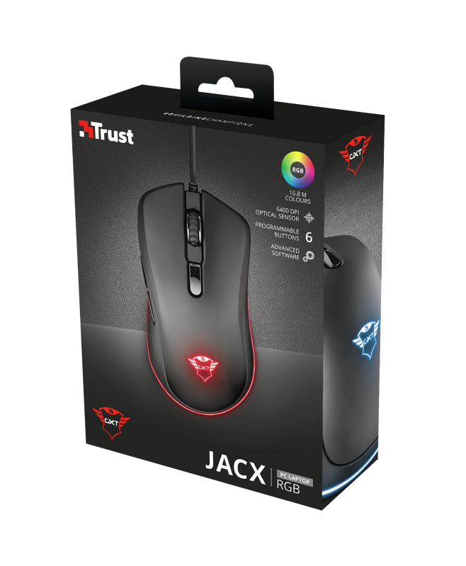 Trust Gaming GXT 930 Jacx RGB Mouse / Black