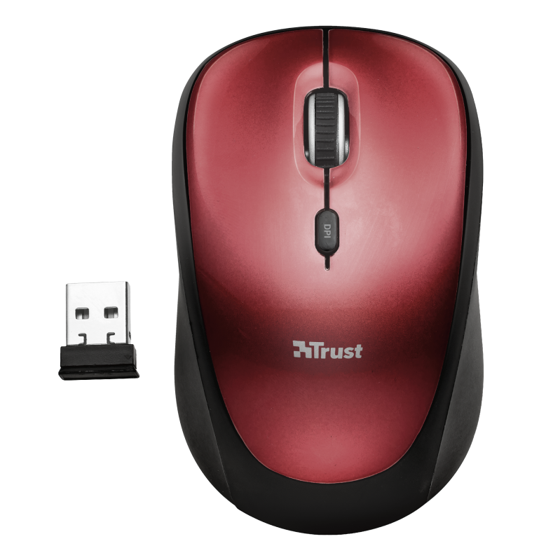 Trust Yvi Wireless Mouse / Red