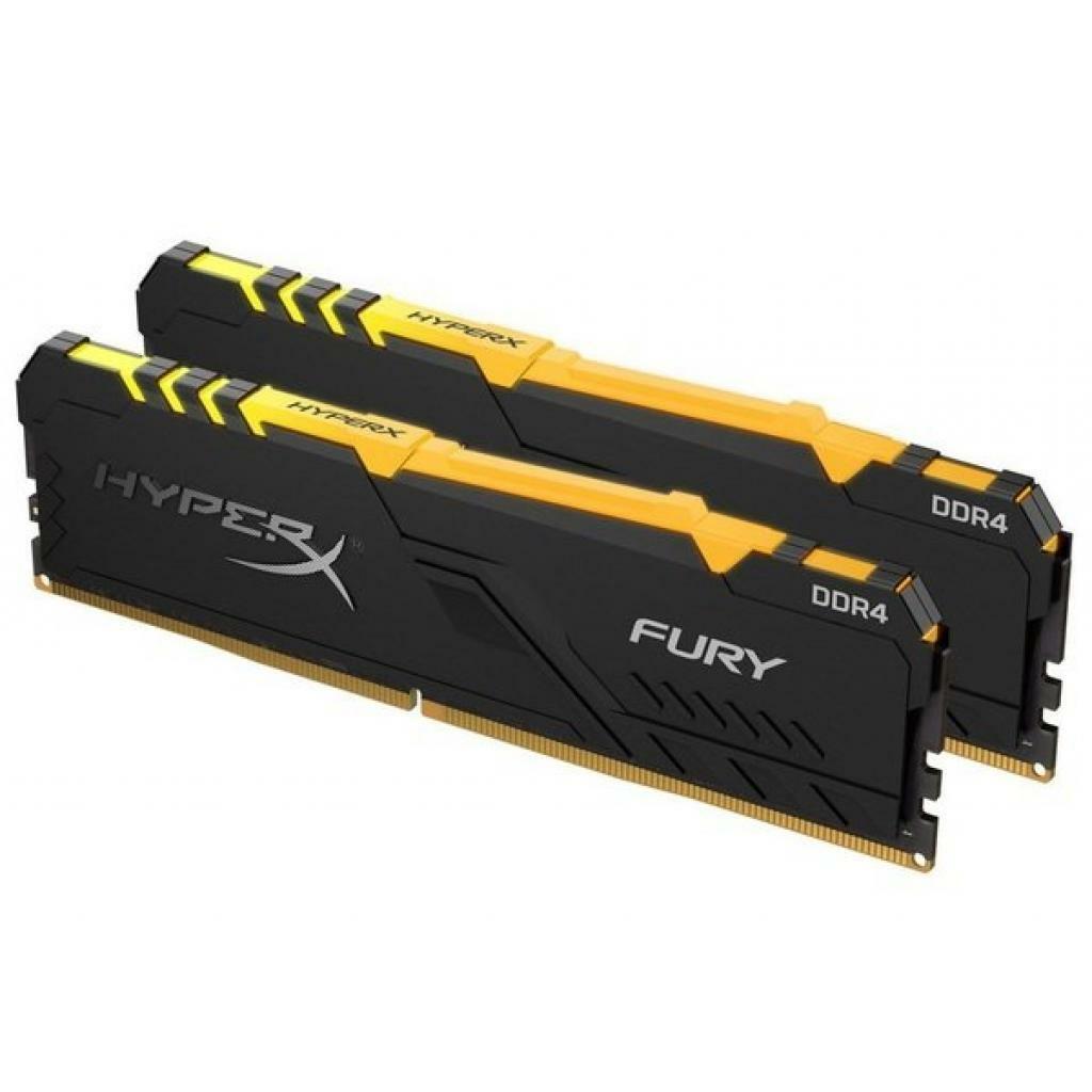 KIT RAM Kingston HyperX FURY RGB HX426C16FB3AK2/64 / 2x32GB / DDR4 / 2666 / PC21300 / CL16 / 1.2V /