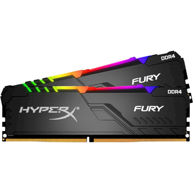 KIT RAM Kingston HyperX FURY RGB HX426C16FB3AK2/64 / 2x32GB / DDR4 / 2666 / PC21300 / CL16 / 1.2V /
