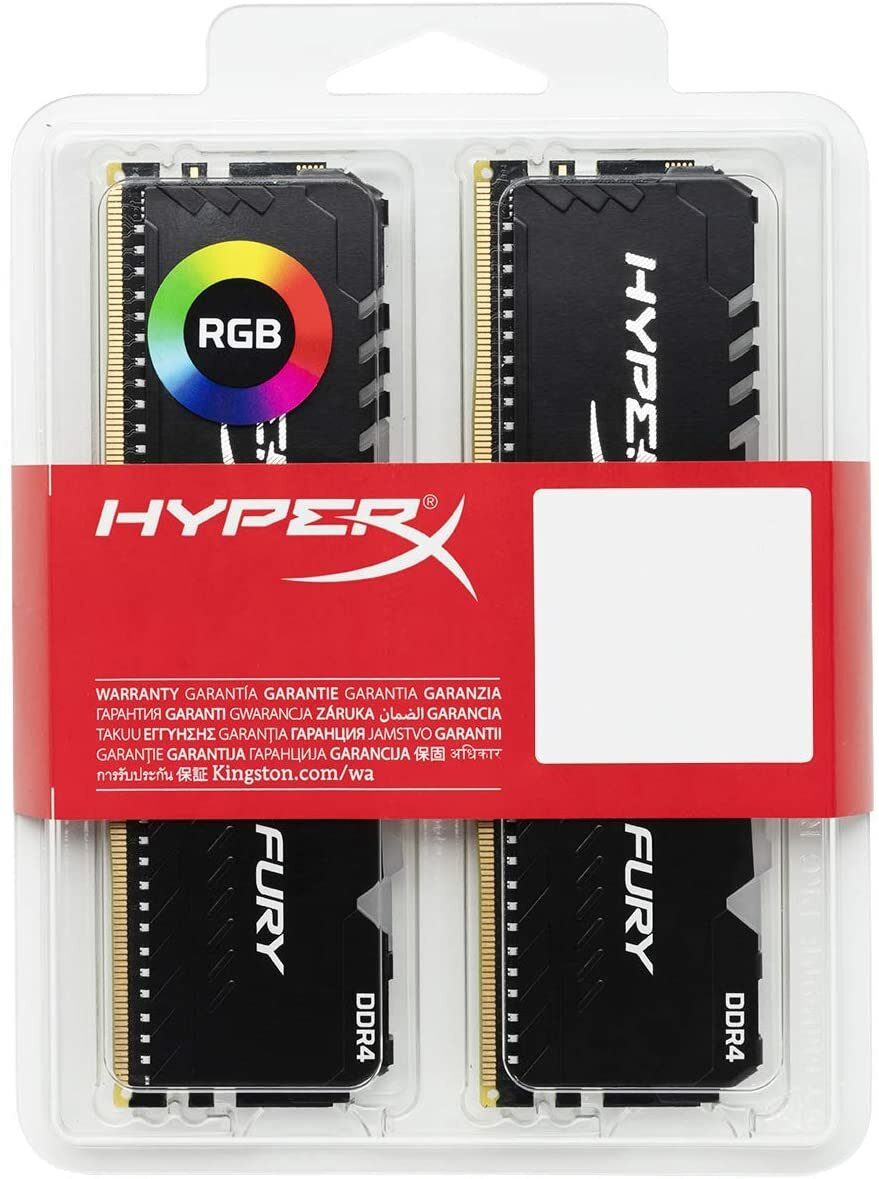 Kingston HyperX FURY RGB HX436C18FB4AK2/32 / 2x16GB DDR4 3600