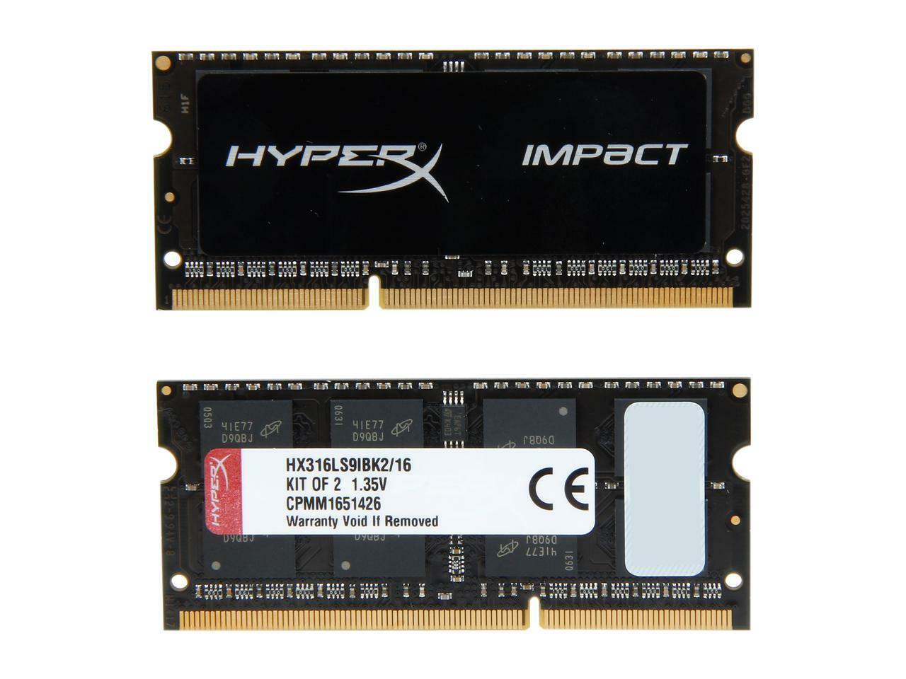 Kingston HyperX Impact HX316LS9IBK2/16 / 2x8GB DDR3L 1600 SODIMM