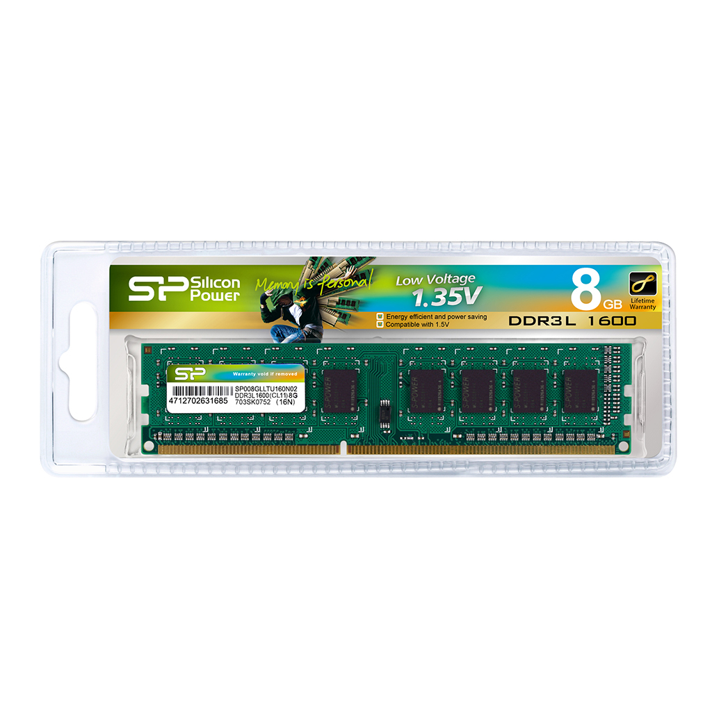 SiliconPower SP008GLLTU160N02 8GB DDR3L 1600