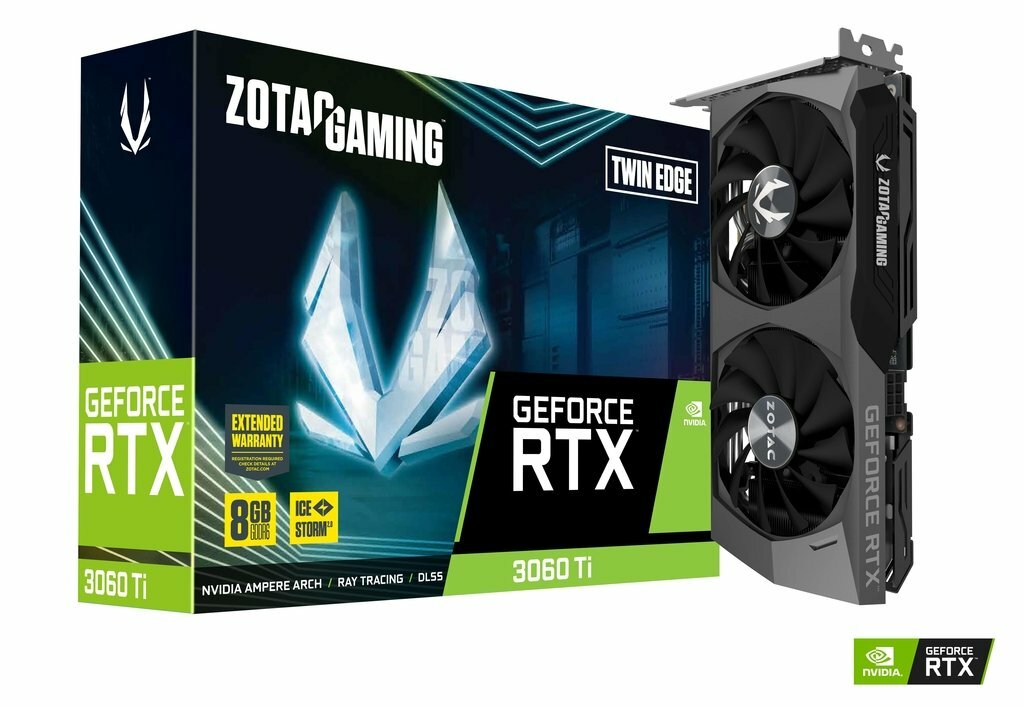 ZOTAC GeForce RTX 3060 Ti Twin Edge 8GB GDDR6 256bit / ZT-A30610E-10M