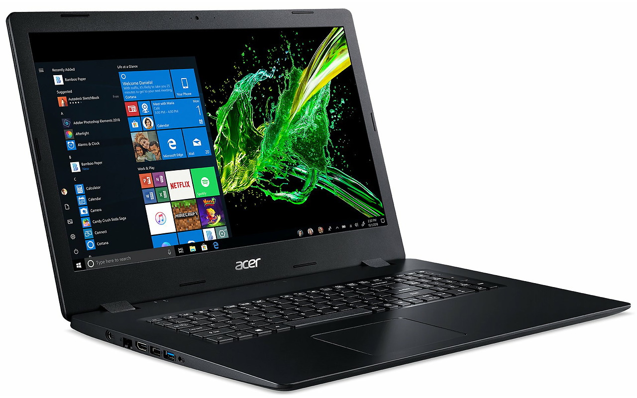 ACER Aspire A317-32-P9K9 / 17.3" IPS FullHD / Pentium Silver N5030 / 8Gb DDR4 / 256GB NVMe / Linux / NX.HF2EU.02H /