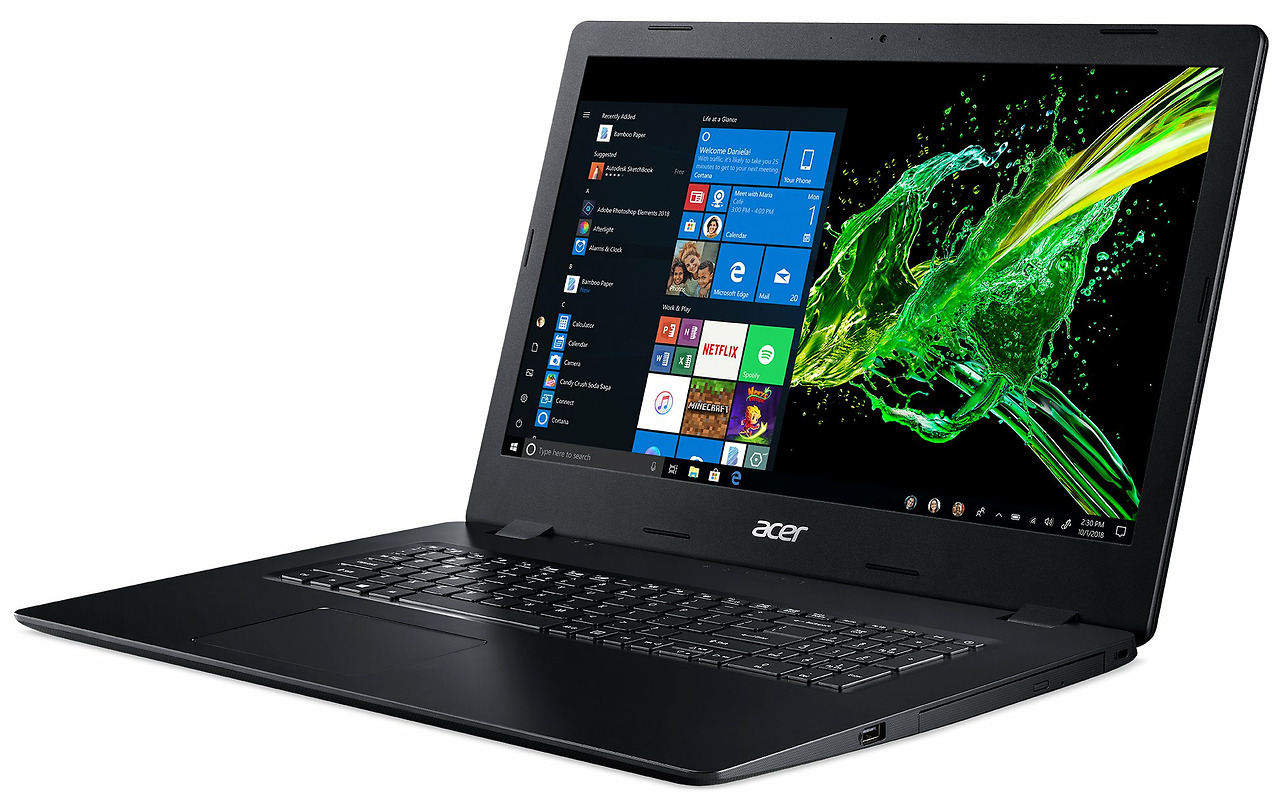 ACER Aspire A317-32-P9K9 / 17.3" IPS FullHD / Pentium Silver N5030 / 8Gb DDR4 / 256GB NVMe / Linux / NX.HF2EU.02H /