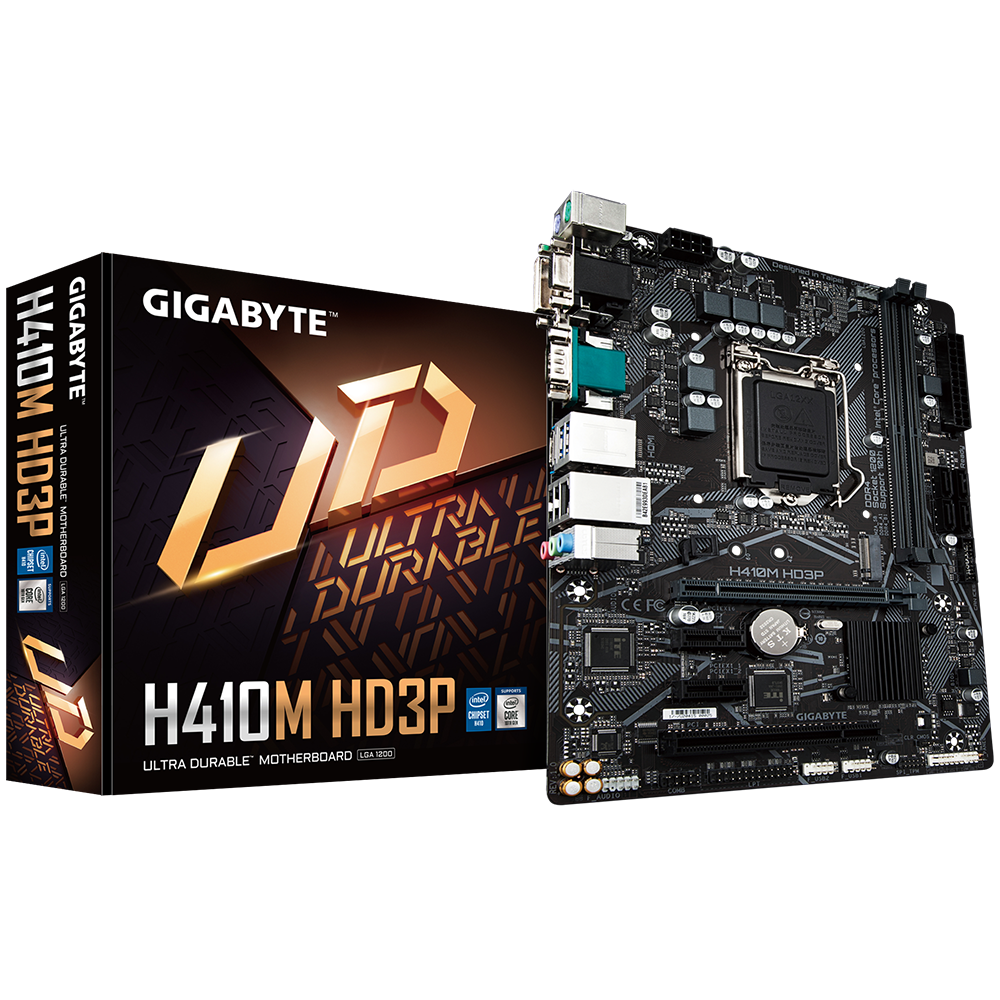 GIGABYTE H410M HD3P / Socket 1200 Intel H410 Dual 2xDDR4-2933