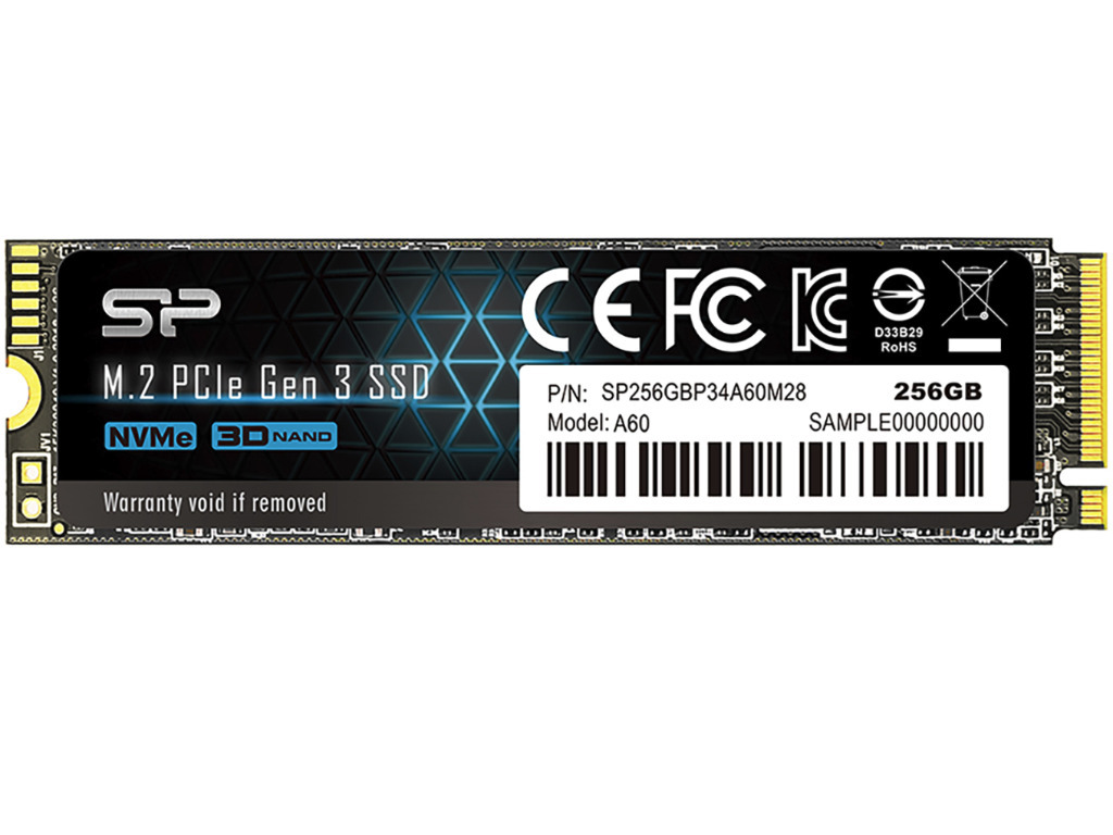 Silicon Power A60 / M.2 NVMe 256GB / SP256GBP34A60M28
