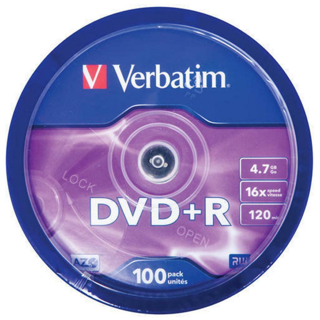 Verbatim DataLifePlus DVD+R AZO 4.7GB 16X MATT SILVER SURFACE x100 / 43551