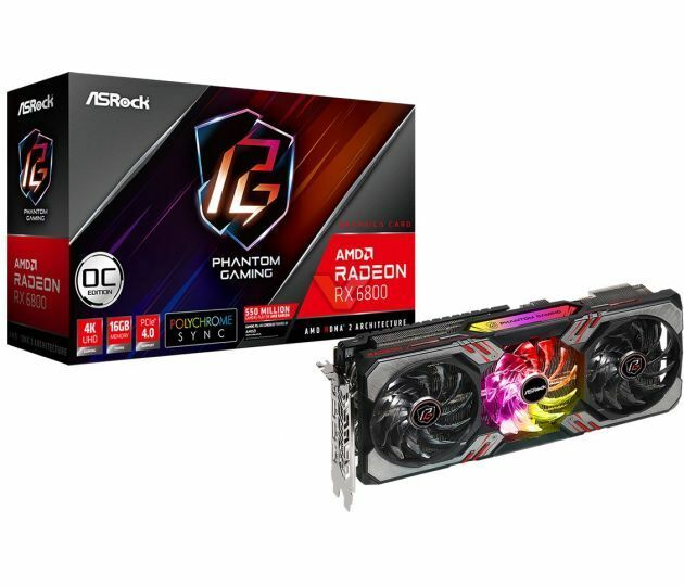 ASRock Radeon RX 6800 Phantom Gaming D 16G OC / 16GB GDDR6 256bit