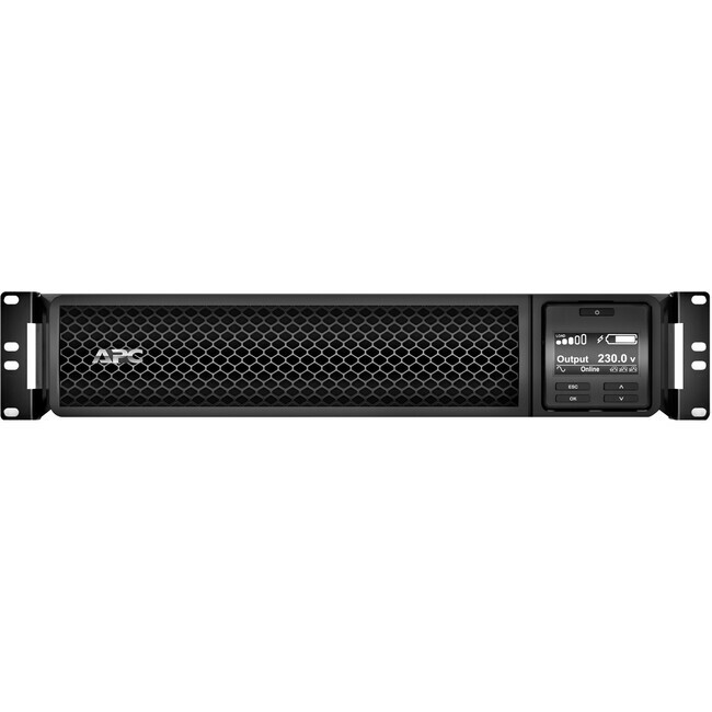 APC Smart-UPS RM SRT 3000VA / 2700Watts / LCD / Network Card / SRT3000RMXLI-NC / Black