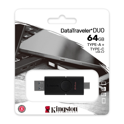 Kingston DataTraveler Duo DTDE/64GB 64GB USB3.2 / Black