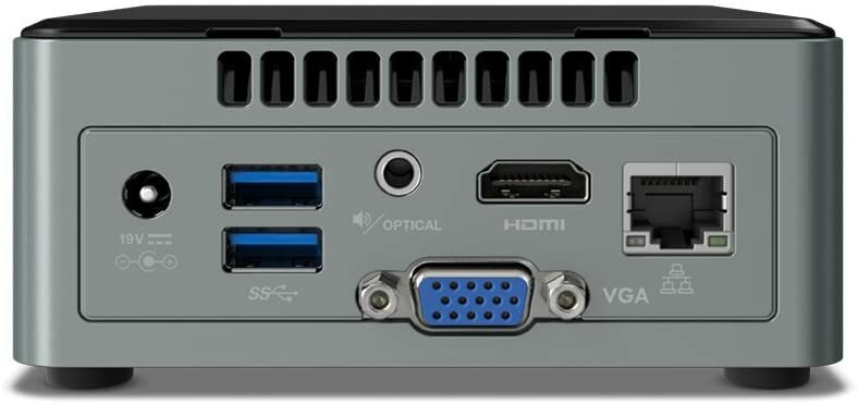 Intel BOXNUC6CAYH / Celeron J3455 / 2xSODIMM DDR3 / 1xM.2 Slot / 1x2.5" SATA / Intel HD Graphics 500 / Barebone /