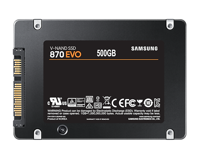 Samsung 870 EVO MZ-77E500B / 500GB SATA 2.5 SSD