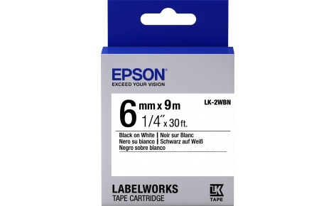 Epson C53S652003 Tape Cartridge LK2WBN 6mm / 9m