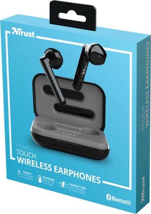 Trust Primo Touch Bluetooth Wireless TWS Earphones / Black