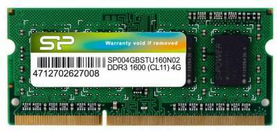 SiliconPower SP004GBSTU160N02 / 4GB DDR3 1600 SODIMM