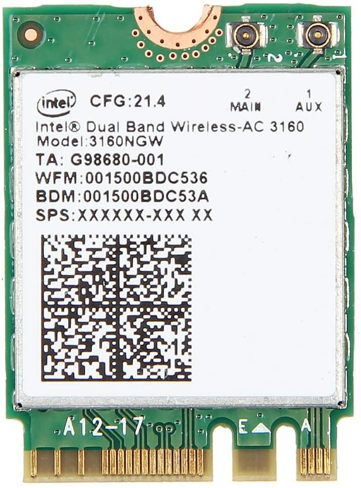 Intel AC3160 Dual Band Wireless 802.11AC + Bluetooth 4.0 / 3160NGW / OpenBox