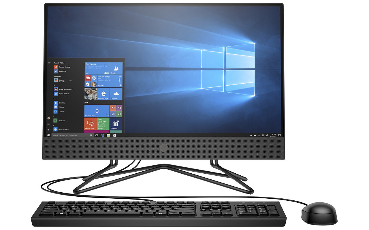 HP 200 G4 / 21.5" FullHD / Intel Core i5-10210U / 8GB DDR4 / 256GB SSD / DOS / 1C7L9ES Black