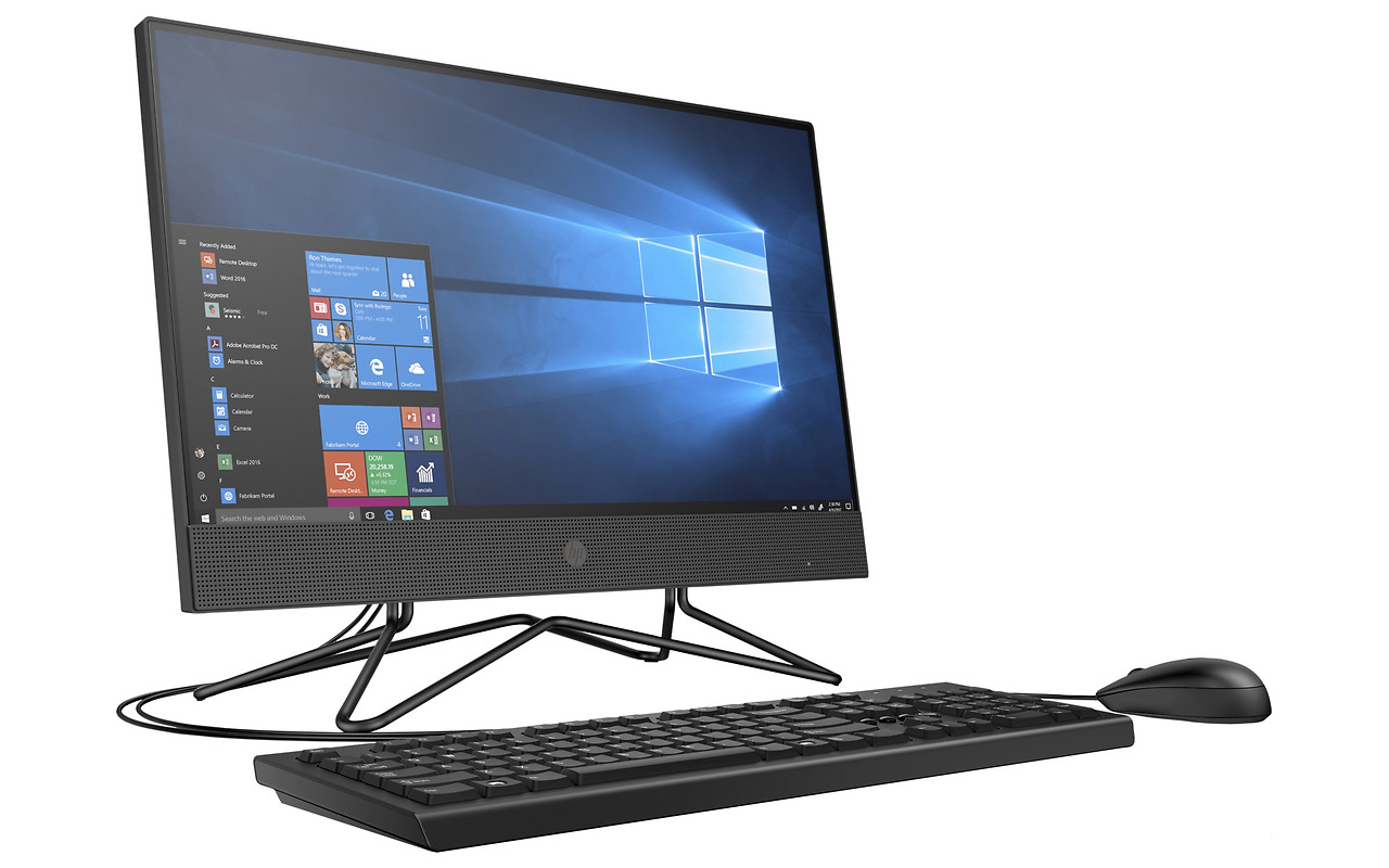 HP 200 G4 / 21.5" FullHD / Intel Core i5-10210U / 8GB DDR4 / 256GB SSD / DOS / 1C7L9ES Black