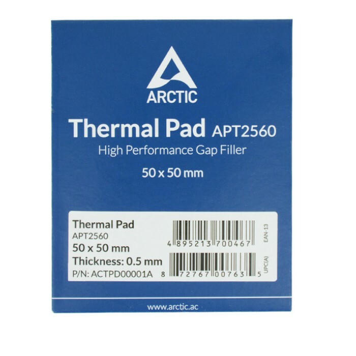 Arctic High Performance Thermal Pad APT2560 / 50x50mmx1mm