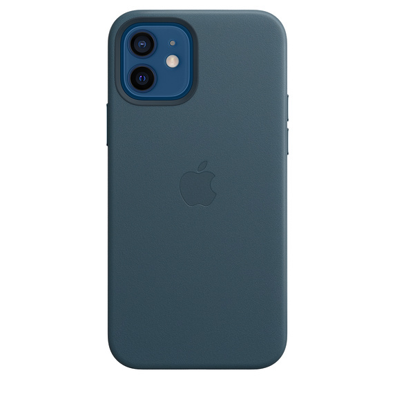 Apple Original iPhone 12 / 12 Pro Leather Case with MagSafe Blue