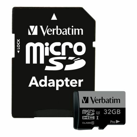 Verbatim Pro U3 microSDXC 32GB / SD Adapter / 47041