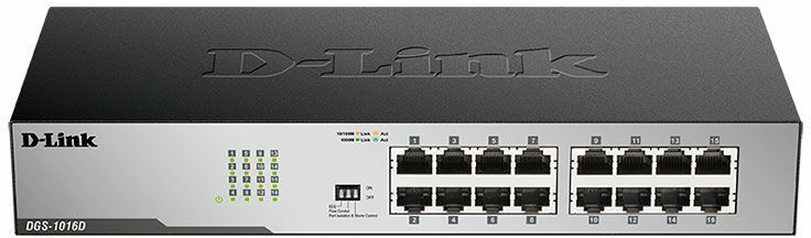 D-link DGS-1016D/I1A / 16-ports 10/100/1000Mbps Switch