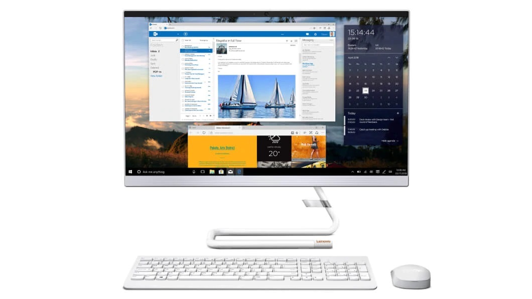 Lenovo IdeaCentre 3 24IIL5 / 23.8" FullHD IPS / Intel Core i3-1005G1 / 8GB DDR4 / 256GB NVMe / DOS / F0FR0083RK