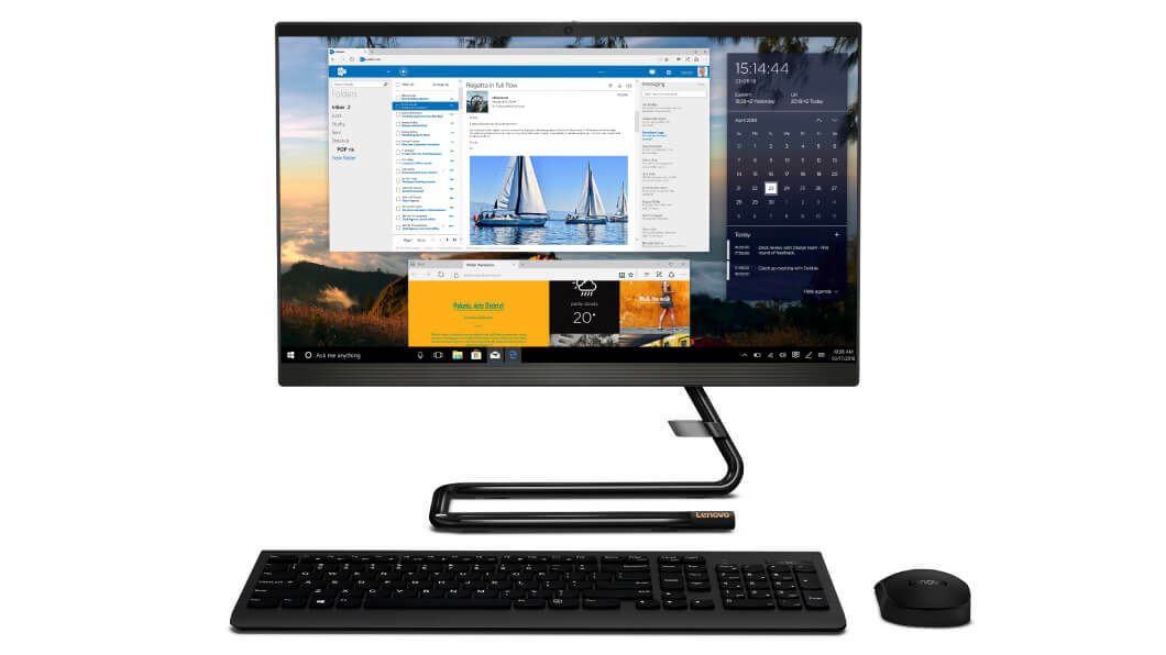 Lenovo IdeaCentre 3 22IIL5 / 21.5" FullHD IPS / Intel Core i3-1005G1 / 8GB DDR4 / 256GB NVMe / Windows 10 Home / Black