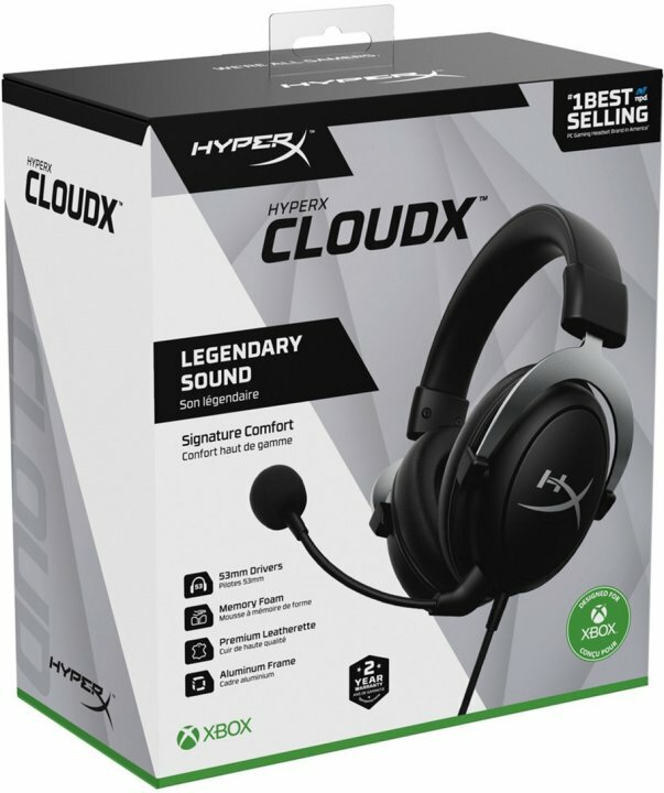 Headset HyperX CloudX Xbox / HHSC2-CG-SL/G