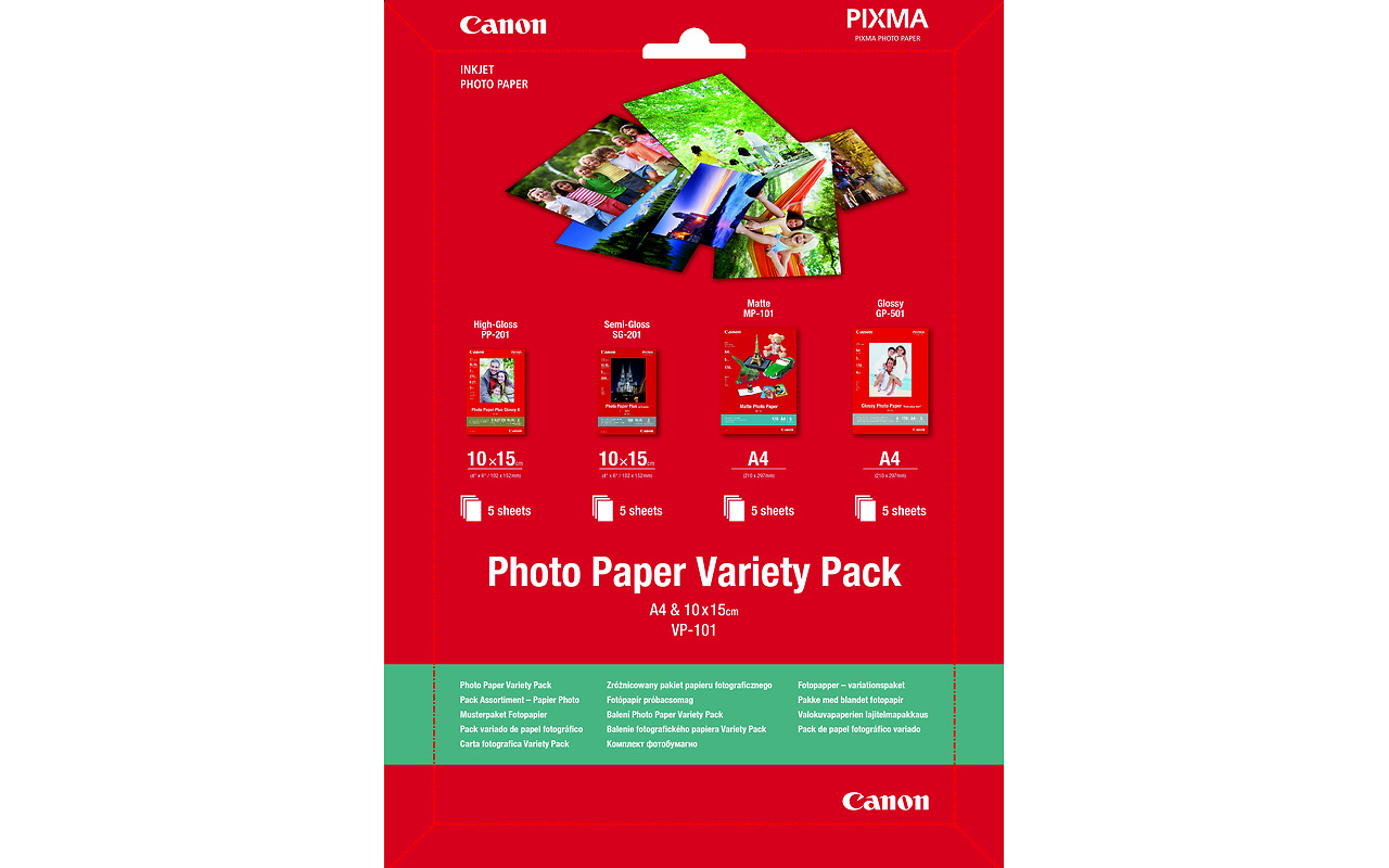 Canon VP101S / Photo Paper Variety Pack 10 x 15cm /