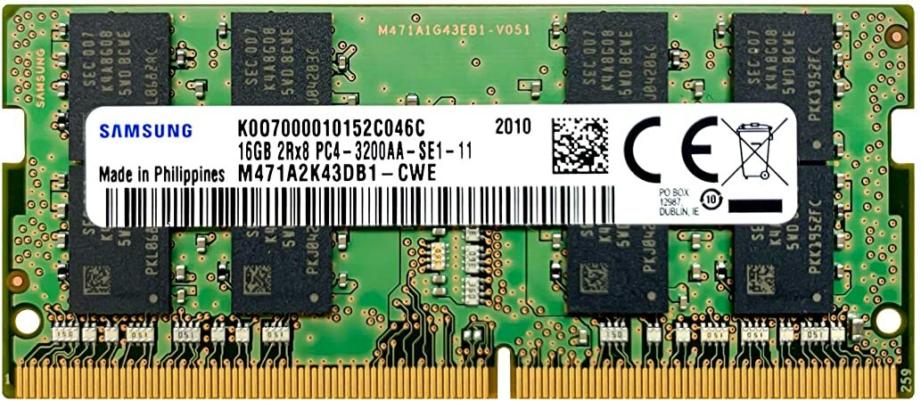 Samsung M471A2K43DB1-CWE / 16GB DDR4 SODIMM 3200MHz