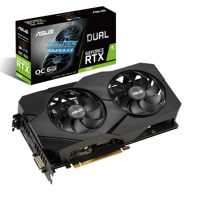 ASUS GeForce RTX2060 6GB GDDR6 192bit / DUAL-RTX2060-O6G-EVO