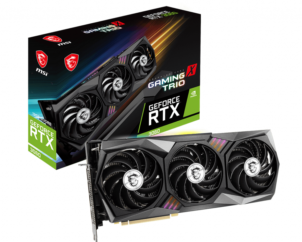 MSI GeForce RTX 3060 GAMING TRIO 12G GDDR6 192Bit