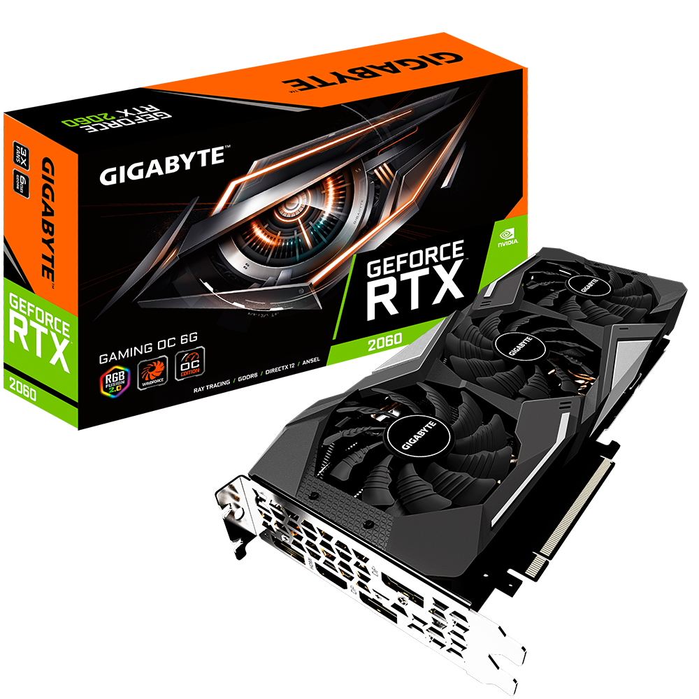 GIGABYTE GeForce RTX 2060 6GB GDDR6 D6 192bit