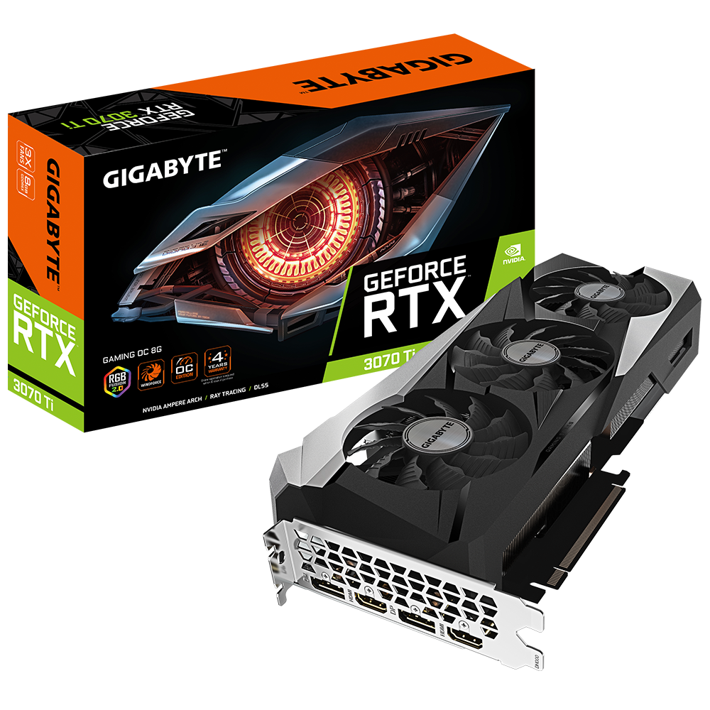 GIGABYTE GeForce RTX 3070 Ti 8GB GDDR6X Gaming OC 256bit