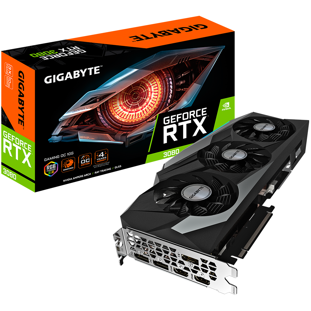 GIGABYTE GeForce RTX 3080 10GB GDDR6X Gaming OC 320bit / GV-N3080GAMING OC-10GD