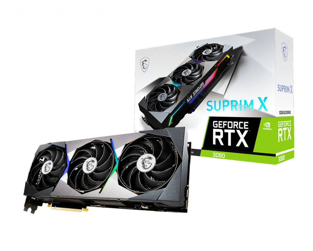 MSI GeForce RTX 3080 SUPRIM X 10G / 10GB GDDR6X 320Bit