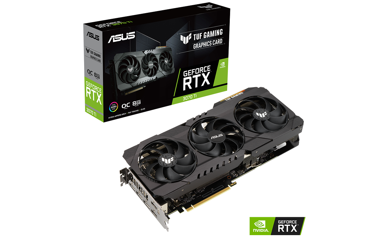ASUS GeForce RTX 3070 Ti 8GB GDDR6X TUF Gaming OC 256bit / TUF-RTX3070TI-O8G-GAMING