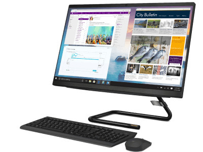 Lenovo IdeaCentre 3 27IMB0 / 27" FullHD / Intel Core i7-10700T / 16GB DDR4 / 512GB NVMe / No OS / Black