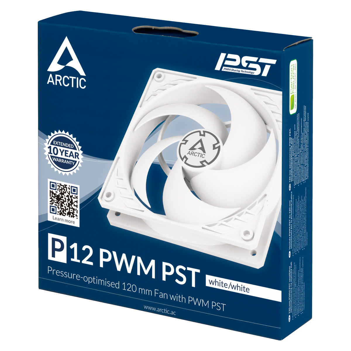 Arctic P12 PWM PST / White